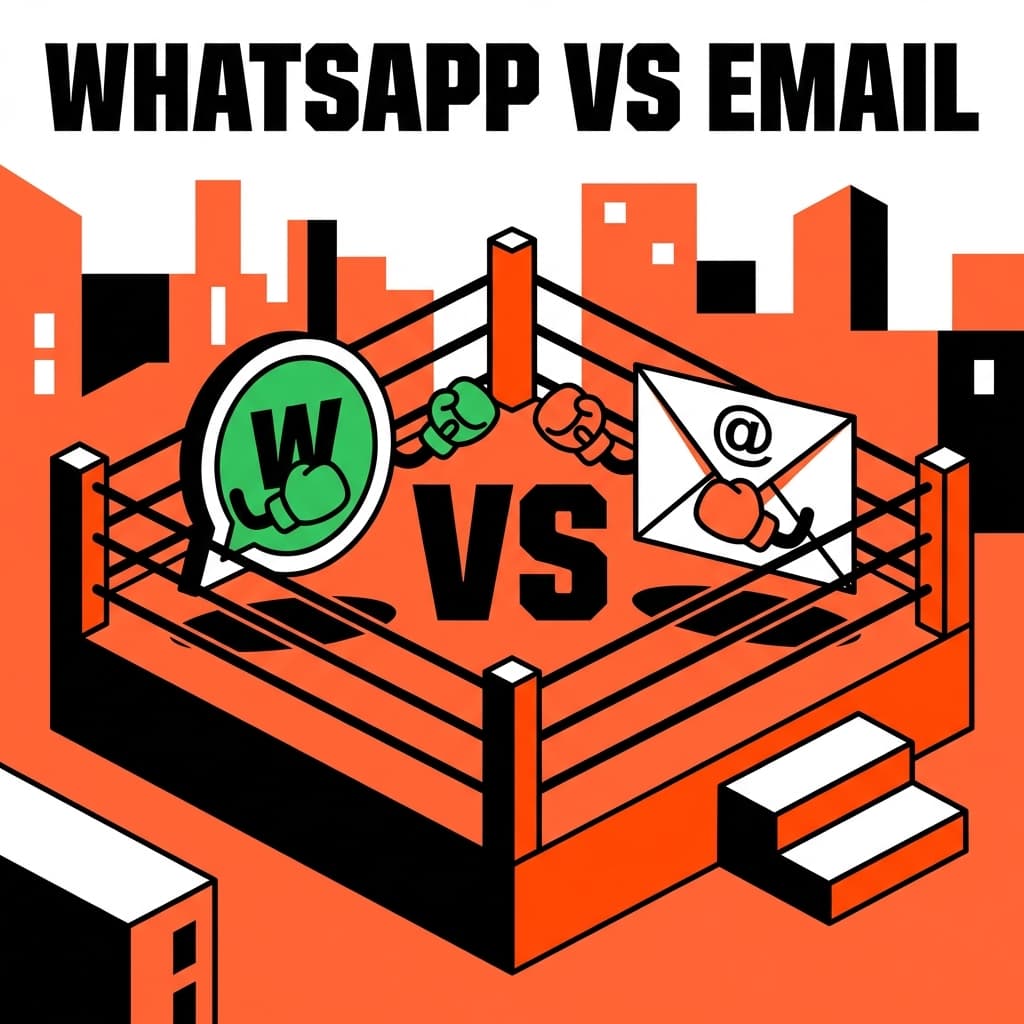Comparison Chart: Email vs WhatsApp